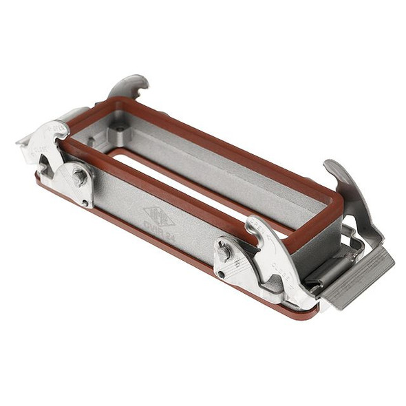 Mencom CVIR-24 High-Temp, Rectangular Base, Bulkhead mount, size 104.27, V-Type, Double Latch | American Cable Assemblies