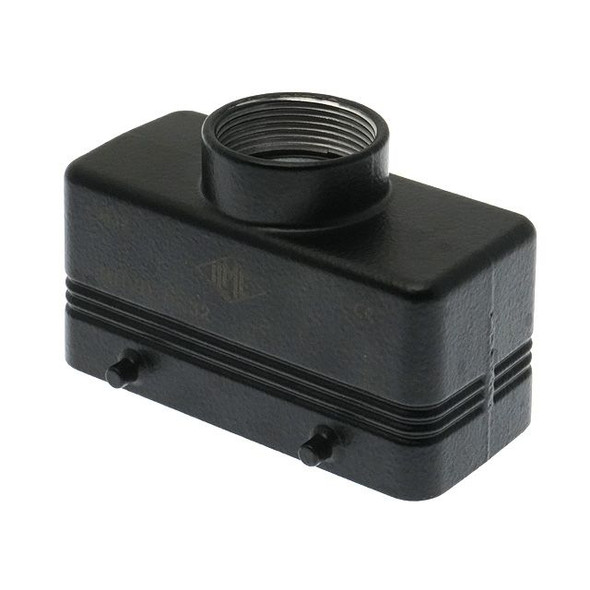 Mencom MHVN-16.32 LS-Type, Rectangular Hood, size 77.27, 4 Pegs, Top M32 cable entry | American Cable Assemblies