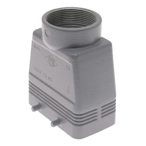 Mencom MAV-10.40 Standard, Rectangular Hood, size 57.27, 4 Pegs, Top M40 cable entry, High Construction | American Cable Assemblies