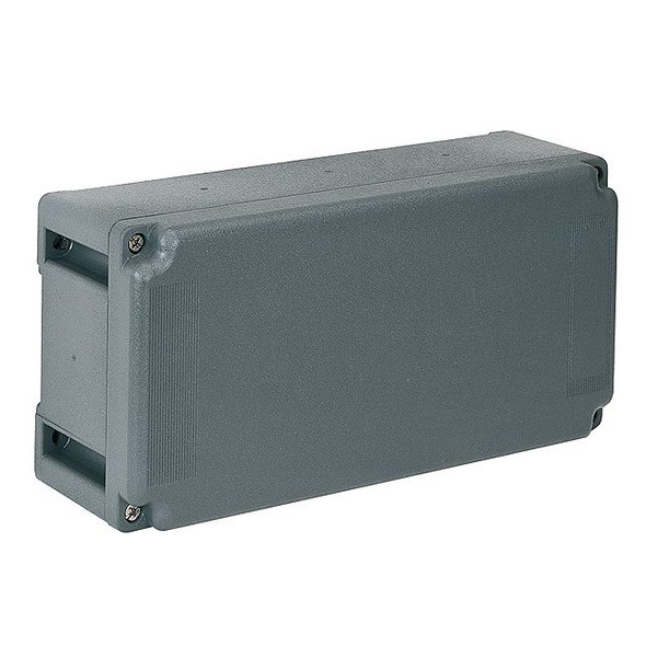 Mencom TM-2314-DB TM Series, Plastic Junction Box with Fixed Cover, RAL 7012 Grey, 230mm x 144mm x 94.5mm, IK10 Impact Protection Rating | American Cable Assemblies