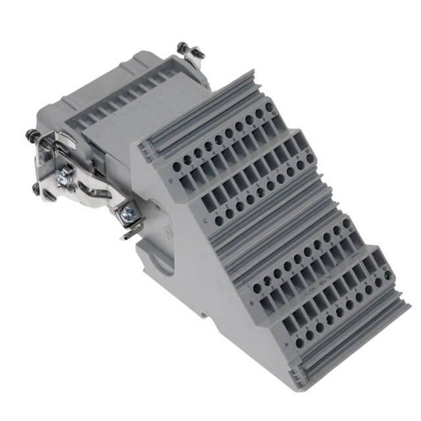 Mencom CTF-40R Standard, CT series, Female Rectangular Insert, size 77.27, 40 pin, 10 amp, Screw Right ground | American Cable Assemblies