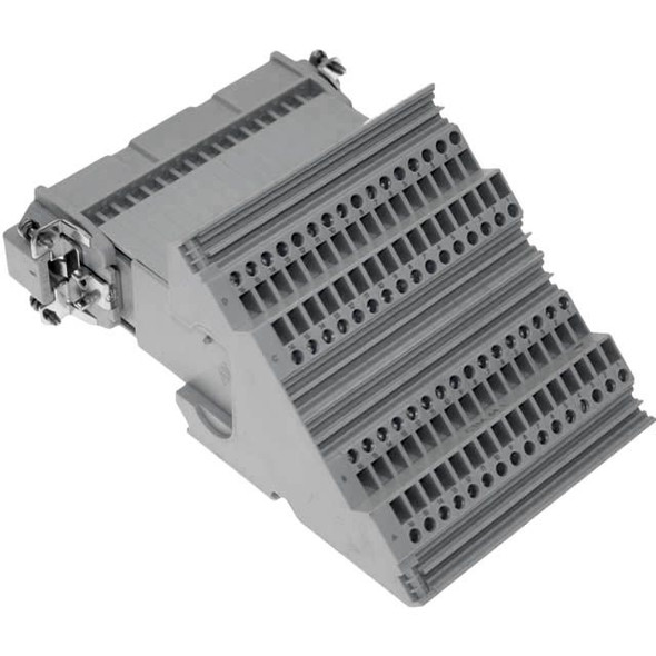 Mencom CTF-64L Standard, CT series, Female Rectangular Insert, size 104.27, 64 pin, 10 amp, Screw Left ground | American Cable Assemblies
