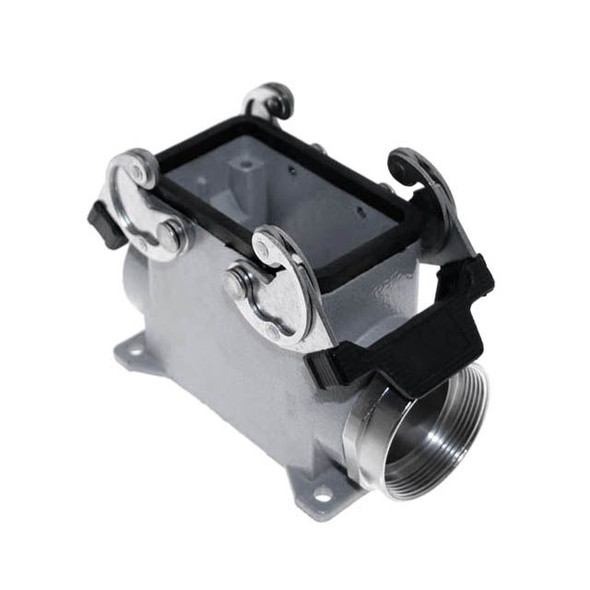 Mencom MAP-10.240 Standard, Rectangular Base, Double Latch, Surface mount, size 57.27, 2 Side M40 cable entries | American Cable Assemblies