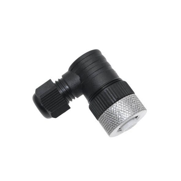 Mencom MEC-5FP-FW07-R MEC, Field Wireable, 5 Pole, Female Right Angle, 3-6.5mm, Nickel Plated Brass | American Cable Assemblies