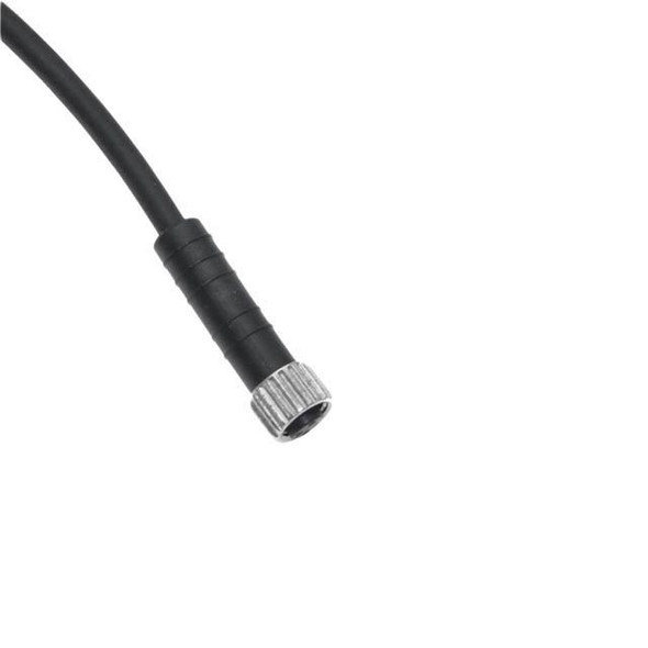 Mencom NAN-T-3FP-2M NAN, Cordset, 3 Pole, Female Straight, 2 Meters, 3A, Black, PVC, Nickel Plated Brass | American Cable Assemblies