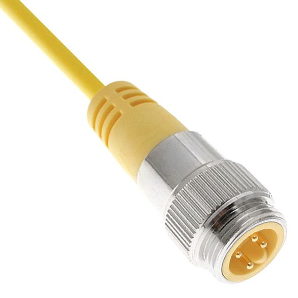 Mencom MINE-6MPX-6M MIN Size I, Cordset, 6 Pole, Male Straight, 6M, 5.5A, Yellow, PVC, European | American Cable Assemblies
