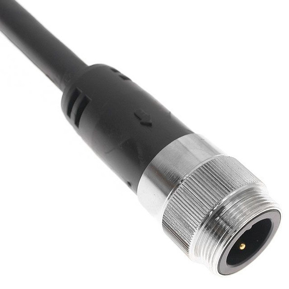 Mencom PMINW-30MP-3M-C011 MIN Power Distribution Series, Cordset, 3 Pole, Male Straight, 3M, 10awg, 42A, Black, TPE, TC-ER, FT4 | American Cable Assemblies
