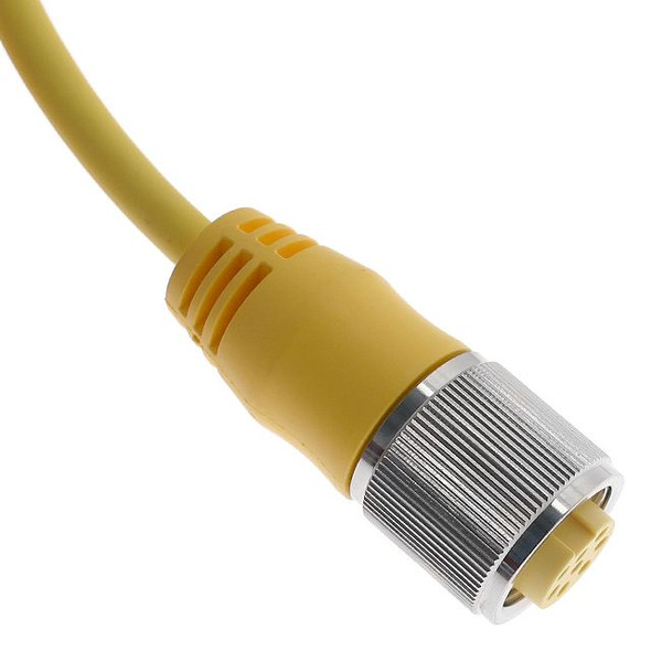Mencom MINP-7MPX-30 MIN Size II, Cordset, 7 Pole, Male Straight, 30 Ft, 5A, Yellow, PUR | American Cable Assemblies
