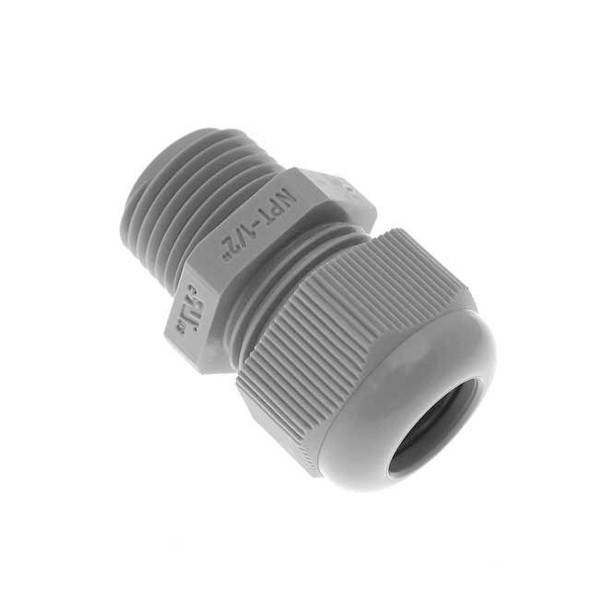 Mencom PCG-1/2R .5-NPT, Plastic Gland, Gray, 0.276 - 0.472 | American Cable Assemblies