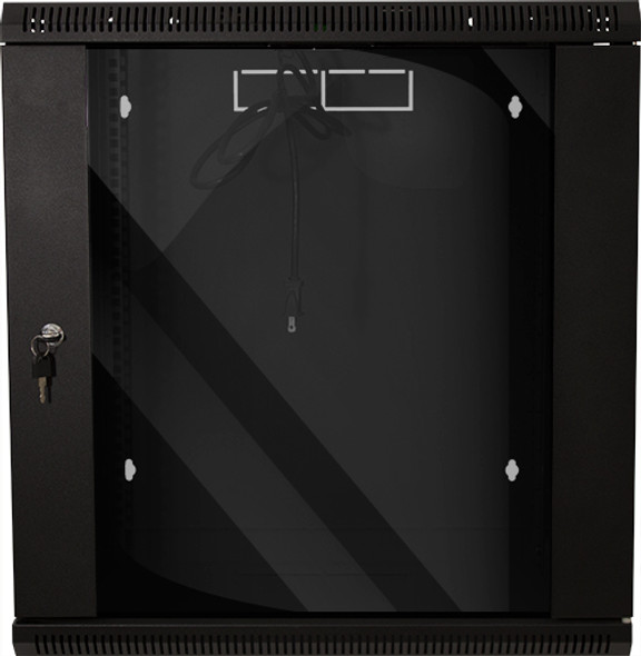 12U WALL MOUNT ENCLOSURE SIDE &FRONT ACCESS W/ FAN