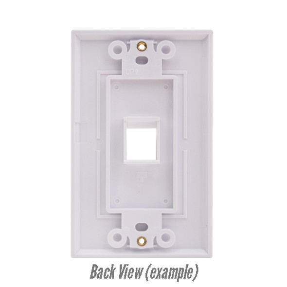 DECORA 2 PORT WALL PLATE {Qty. 10, $0.86/ea.}