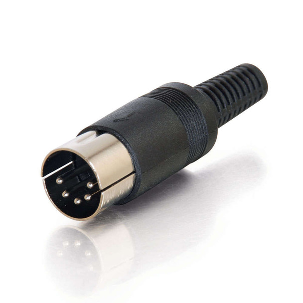 5 PIN DIN CONNECTOR MALE - BLACK - 01690