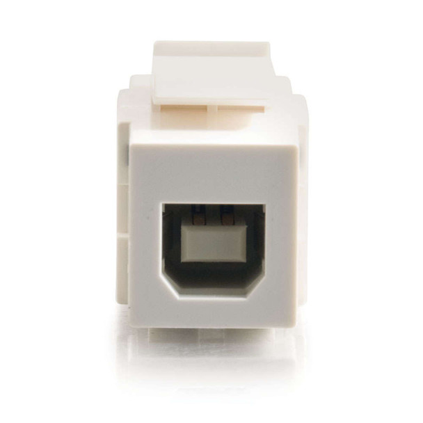 USB 2.0 KEYSTONE A-B F/F - WHITE - 28751