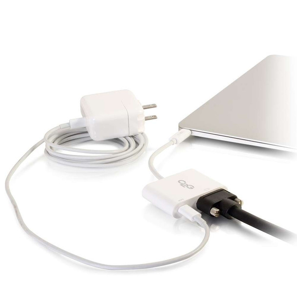 USB-C to VGA and USB-C Charging White - 29534