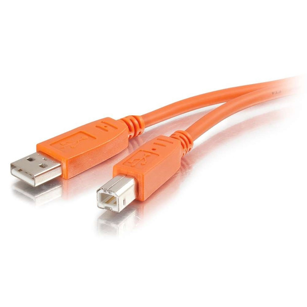 3M USB 2.0 A/B CABLE ORANGE - 35670