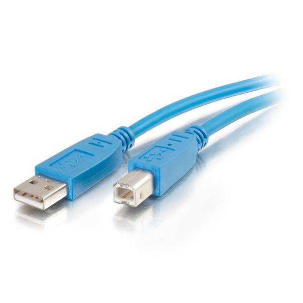 2m USB 2.0 A/B CABLE BLUE - 35674