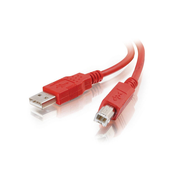 3m USB 2.0 A/B CABLE RED - 35677 ***Discontinued***