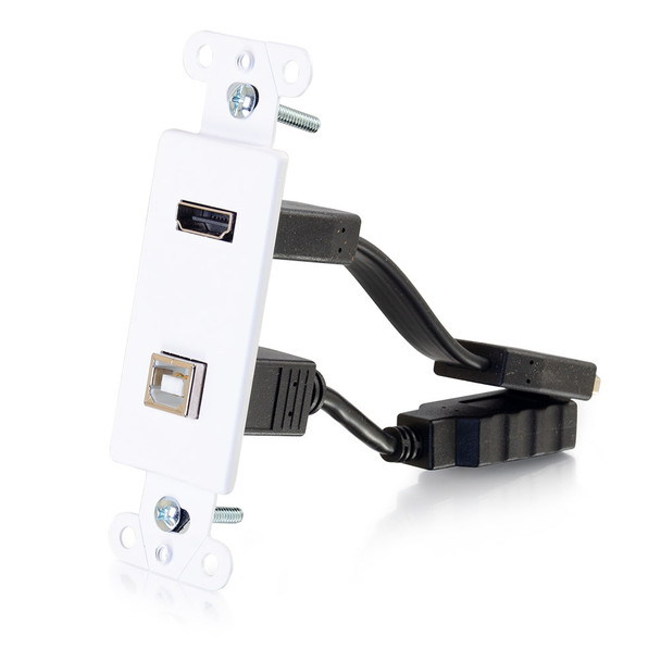 Decora HDMI/USB Dongle F/F WP White - 39702