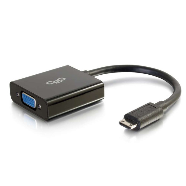 Mini HDMI M to VGA F Dongle with Power - 41353