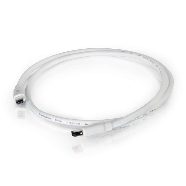 3ft C2G Mini DisplayPort Cable M/M WH - 54410