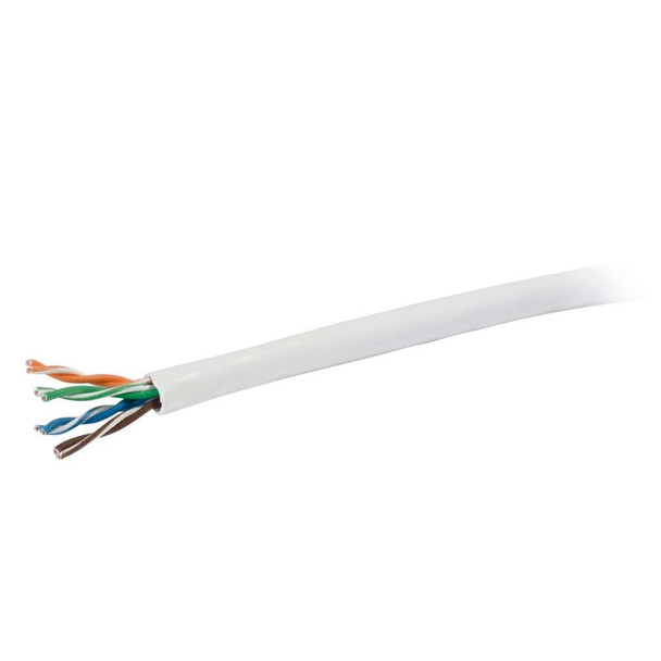 1000ft CAT5E SOLID PVC CMR CABLE WHITE - 56013