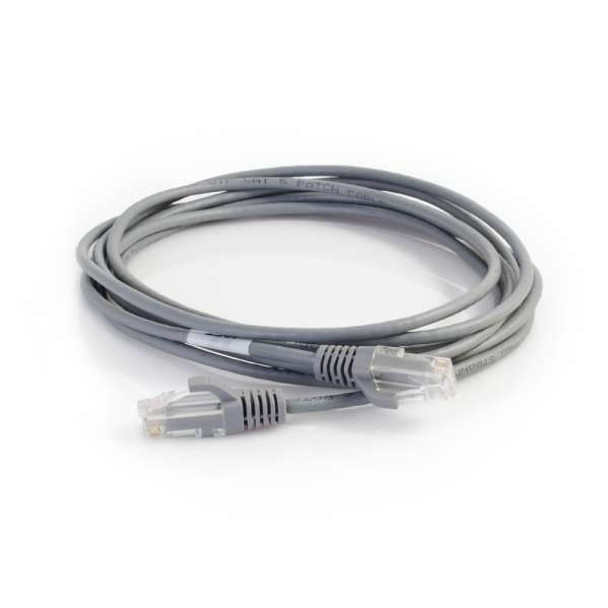 VS 10FT GRY BOOTED C6 28AWG CM - 576-RD00-010
