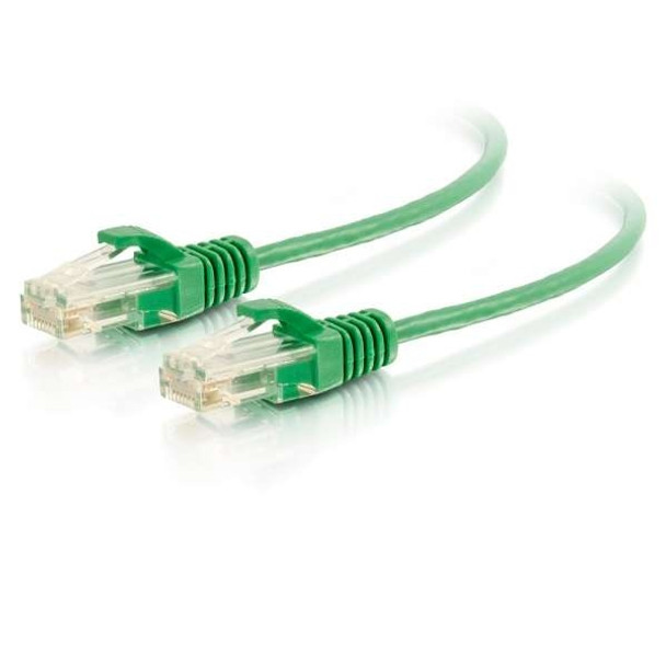 VS 7FT GRN BOOTED C6 28AWG CM - 576-RD20-007