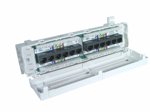 PATCH BOX CAT5E 12-PORT W/ 89D BRACKET