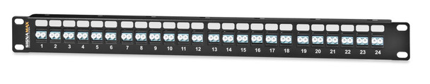 24-Port (48-Fiber) LC OM1/OM2 High Density Panel, 1RMU - 24HDLC-FT