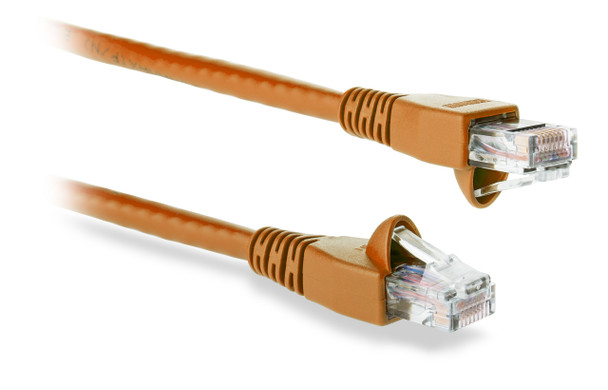 Category 6 Patch Cord, Orange Snag-Proof Boot, 100 ft. - C6-115OR-100FB