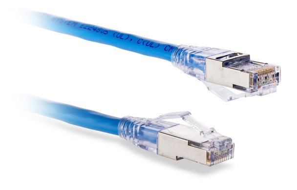 Category 6A F/UTP Patch Cord Snag-Proof Boot, White, 5 Ft. - C6AS-314WH-5FB