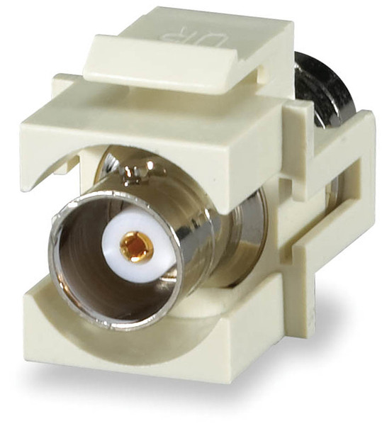 BNC Keystone Connector Module 75 OHM High-Density Dk.Ivory - CMK-BNC75HD-DI