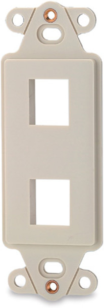 2-Port Decora Style Keystone Adapter, Gray - DA-2-GY {Qty. 10, $1.55/ea.}