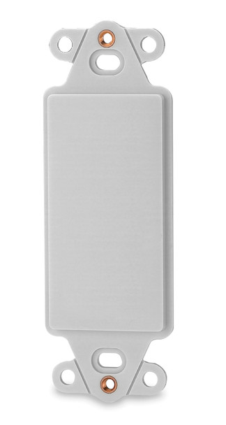 Blank Decora-Style Keystone Adapter, White - DA-BL-WH {Qty. 10, $1.43/ea.}