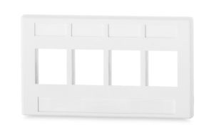 4-Port Mod Furniture Adapter Keystone Adapter, Gray - FAK-4-GY {Qty. 10, $1.97/ea.}