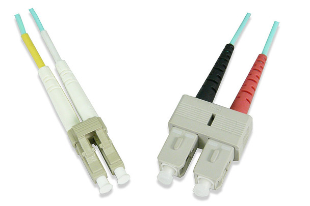 LC to SC Duplex MM 50/125 OM3 Patch Cord, 5 Meter - FC51-9/4-5M