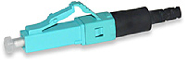 ST Connector, OM3/4 50-µm MM 250-or-900-µm Cable, Aqua - SMFPC-ST51