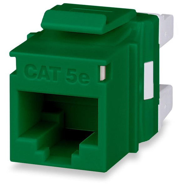 Cat 5e MT-Series Unscreened Keystone Jack, Green, 25-PK - KJ458MT25-C5E-GN {Qty. 2, $85.52/ea.}