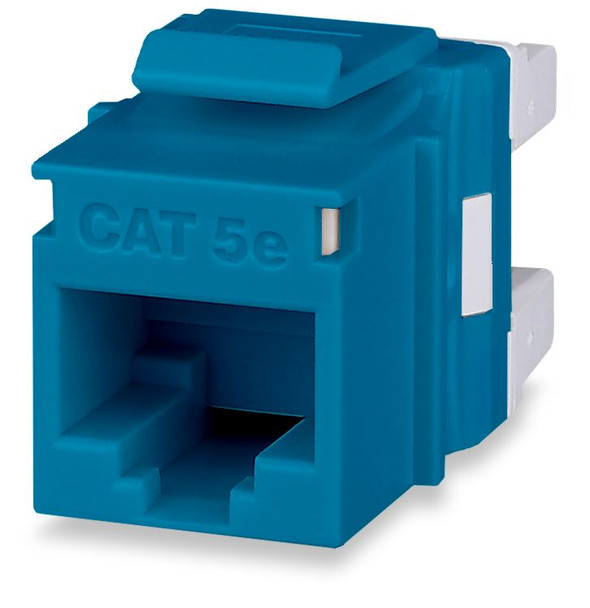 Cat 5e MT-Series Unscreened Keystone Jack, Blue - KJ458MT-C5E-BU {Qty. 20, $3.71/ea.}