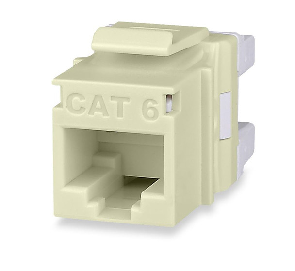 Cat 6 MT-Series Unscreened Keystone Jack, Ivory - KJ458MT-C6C {Qty. 20, $6.12/ea.}