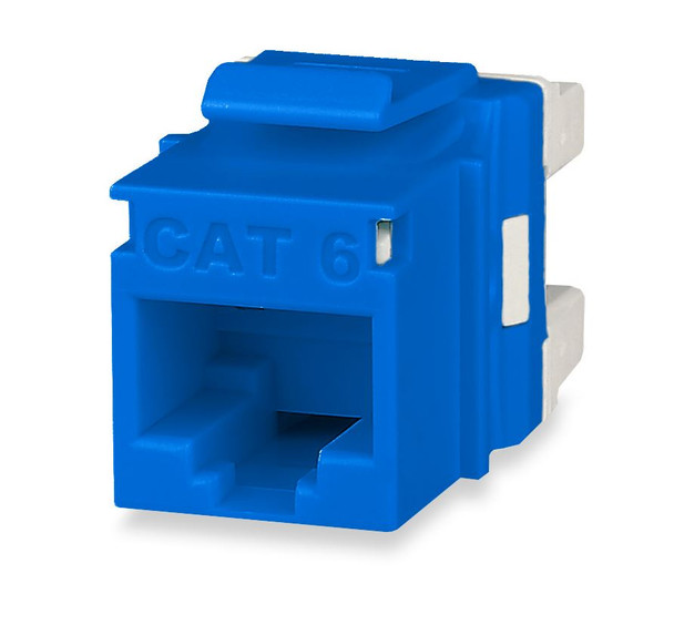 Cat 6 MT-Series Unscreened Keystone Jack, Blue - KJ458MT-C6C-BU {Qty. 20, $6.12/ea.}