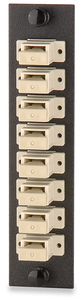 8-Port (8 Fiber) SC SM Adapter Plate, Ceramic Sleeve - UFE-B-08SC-C