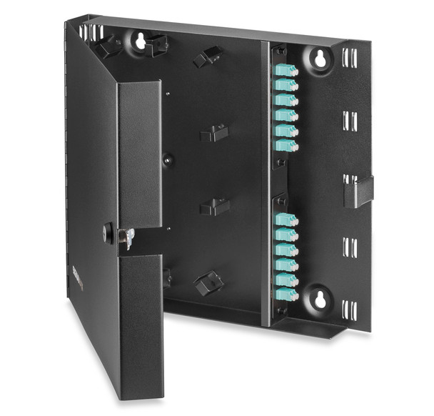 2-Module Wall Mount With Cam Lock, Black - WFE2MS-B