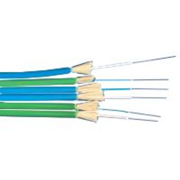 TLC Large Core Fiber Cable Multimode 3mm Duplex 100/140um Riser Green - M10DX02LNRG {Qty. 25, $4.40/ea.}