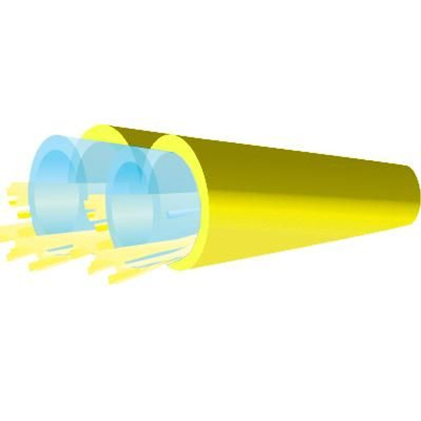 TLC Furcation Tube 3mm Duplex Yellow - F00FDX3NUY {Qty. 25, $0.75/ea.}