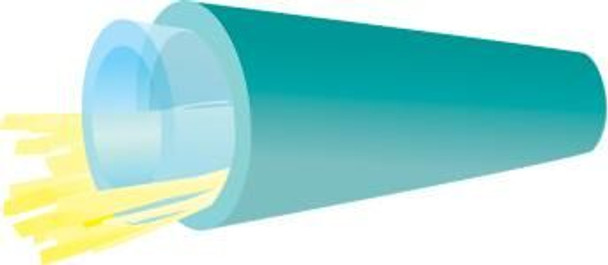 TLC Furcation Tube 2mm Aqua - F00FR2NUA {Qty. 25, $0.50/ea.}