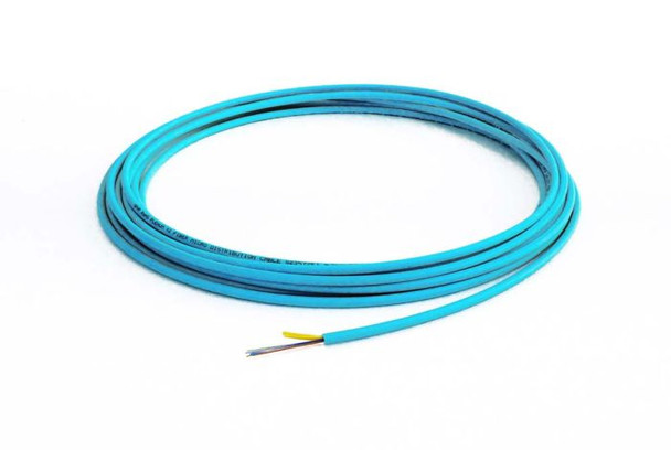 TLC Micro-Distribution Cable 12 Fiber Multimode 50/125um (OM3) ClearCurve Plenum Aqua - M50MD12CGNPA20 {Qty. 25, $1.75/ea.}