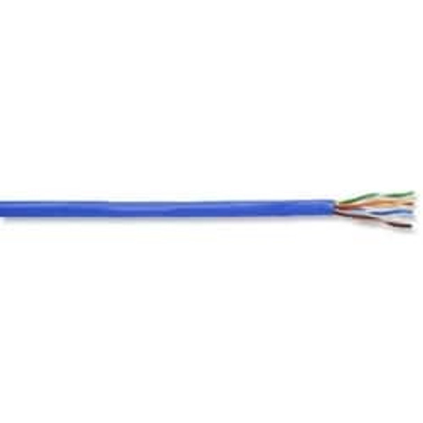 Riser Copper Cable, 4 Pair, 24 AWG, Solid Annealed Riser Copper Conductor, COBRA Category 5e+, PE/FRPVC, Blue Jacket, 1000 FT. Pop Box 52-240-25