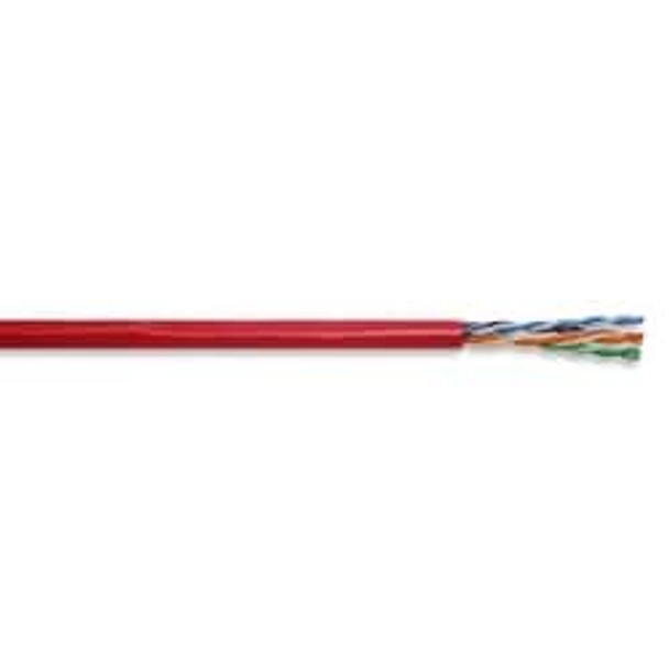 Copper Cable, 4 Pair, 23 AWG Category 6 CMR Red 1,000 FT. Pop Box 77-240-9B