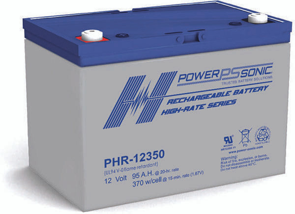Power Sonic PHR-12350 12V 95AH @20-hr.; FR